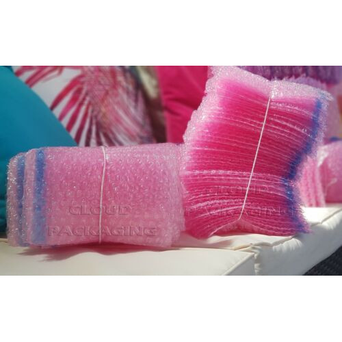Bubble Wrap Bags Pouches Pink Anti Static 750 Envelopes BP1 100mm x135mm